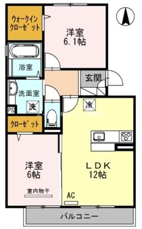 Jade　A棟の物件間取画像